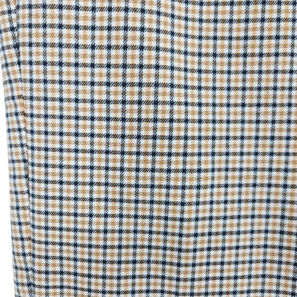 Ann Taylor LOFT Slim Wide Leg Cropped Dress Pants Plaid High Rise Petite 4P - Picture 2 of 7
